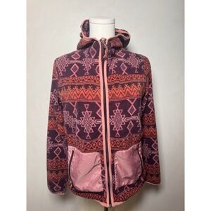 Burton Ski Snowboar Unisex Zip-Up Aztec Southwest Zip Up Fleece Jacket Hooded XS